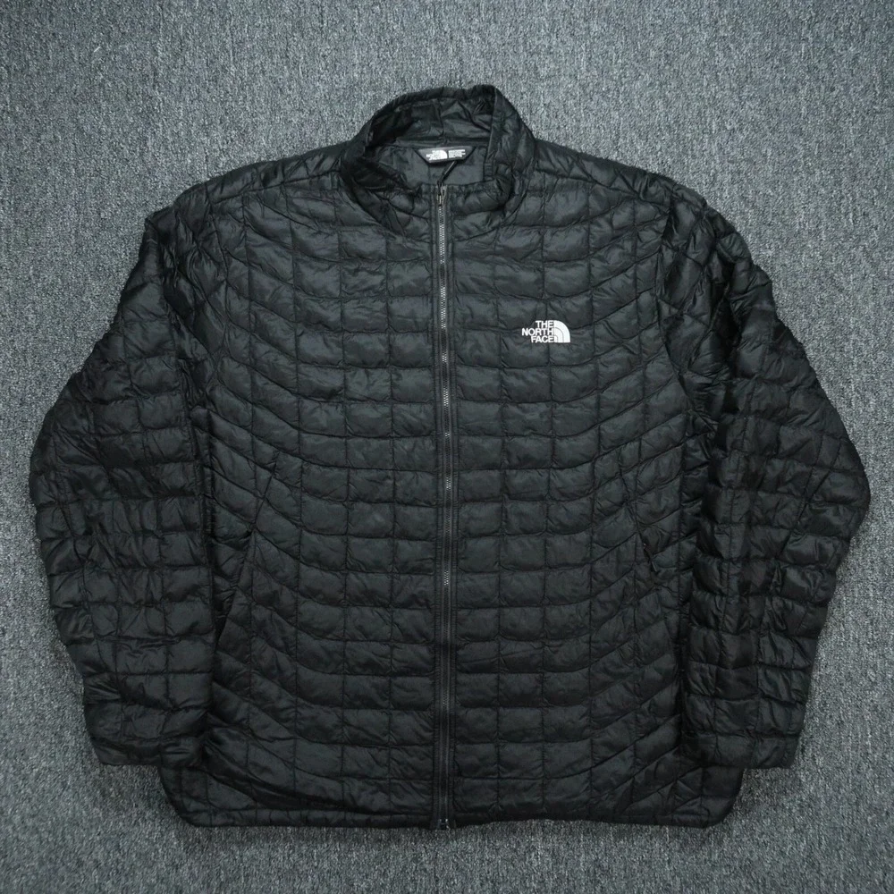 The North Face Jacket Mens XXL Black Thermoball Full Zip Pockets‎ Puffer 2XL